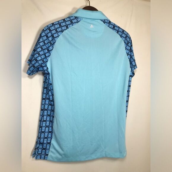 Bermuda Sands Golf Polo Shirt Womens Size Medium aqua - Picture 6 of 8